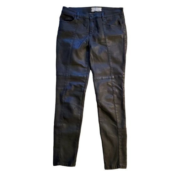 Free People Denim - FREE PEOPLE | Moto Black Denim Skinny Jeans (Size 28)